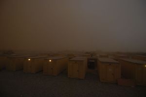 Our first sandstorm at Wilson. Lasted close to 4 hours. 